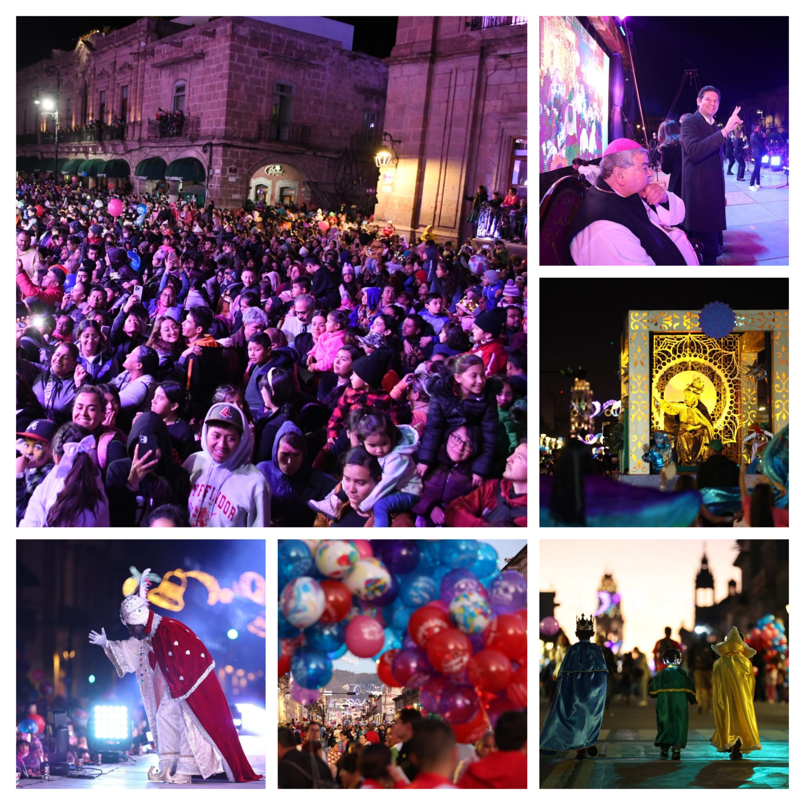 Reyes Magos hacen brillar la ilusión de miles de niñas y niños de Morelia