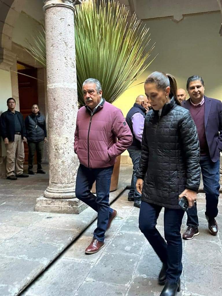 Sin encuentro con morelianos y con prensa escondida, Claudia Sheinbaum visita Morelia