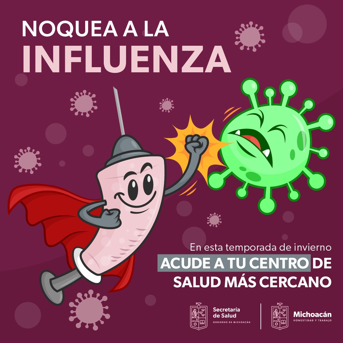 Alerta SSM a grupos vulnerables a vacunarse contra la influenza, antes del 31 de marzo