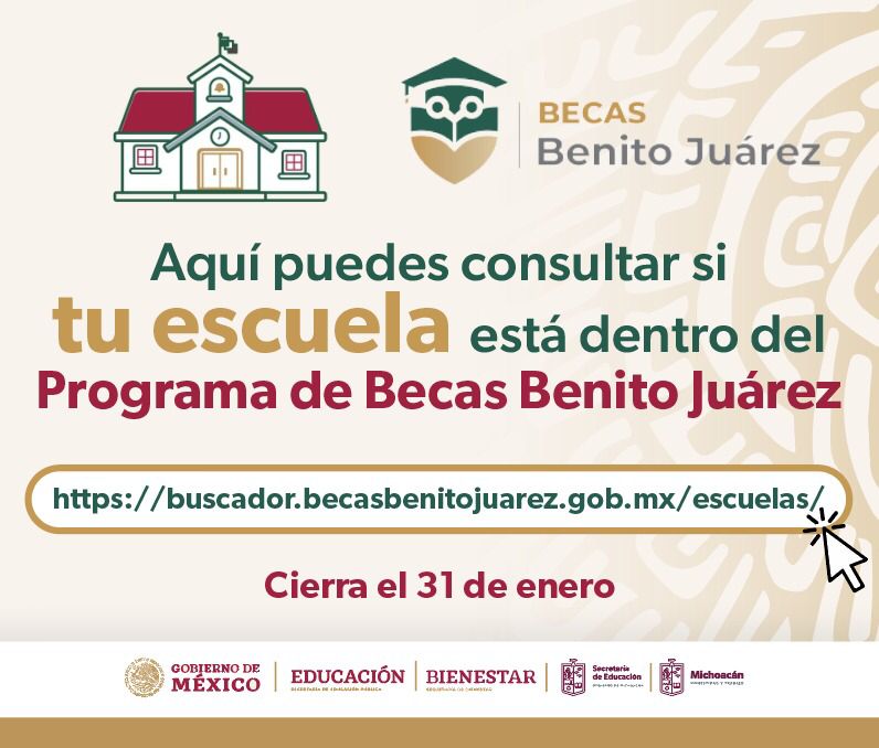Quedan 3 días para solicitar la beca Benito Juárez: SEE