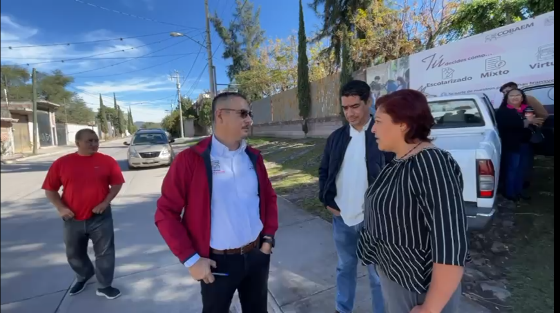# video Trabajadores del cobaem y agremiados del Sitcebm denuncian hostigamiento por parte de funcionarios del cobaem