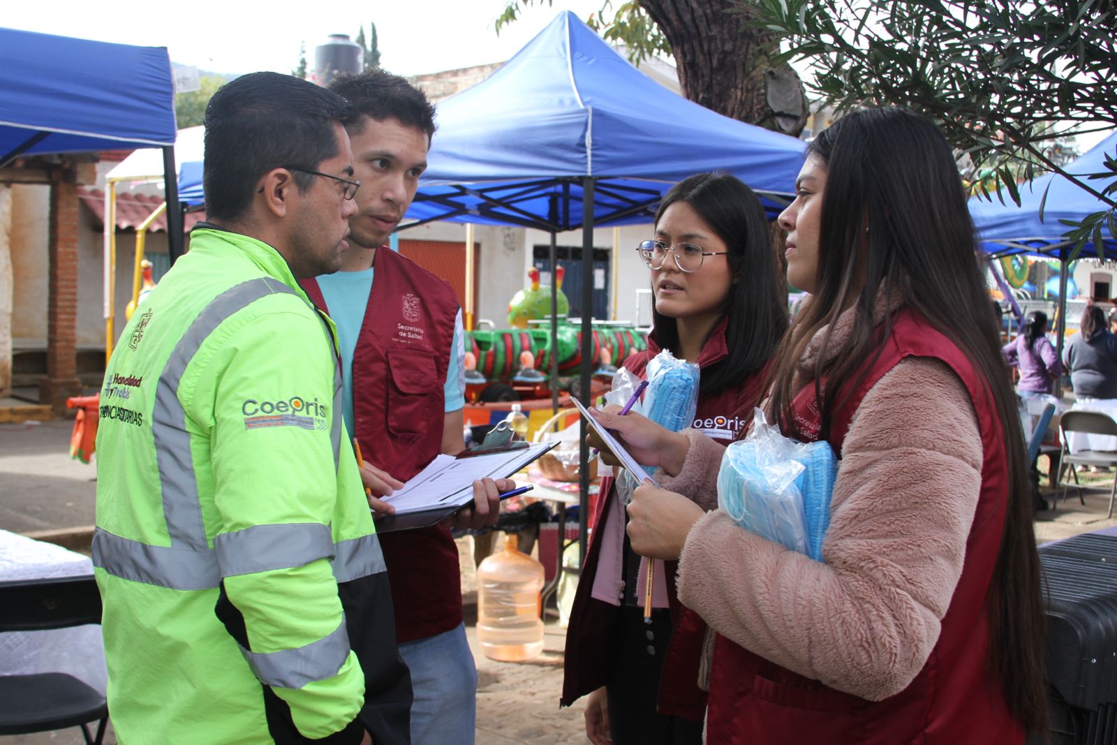 Vigila SSM establecimientos en la Feria de la Enchilada de Tacícuaro