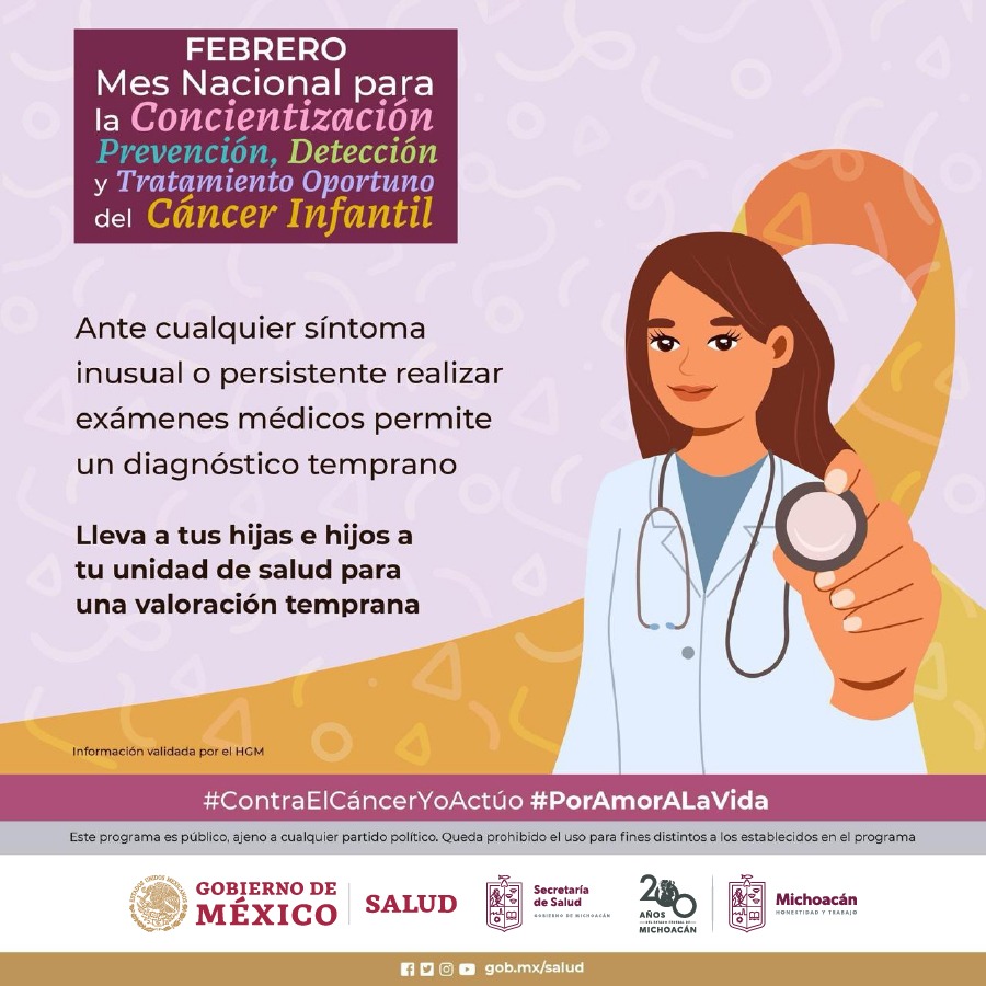 Conoce los síntomas para detectar a tiempo el cáncer infantil