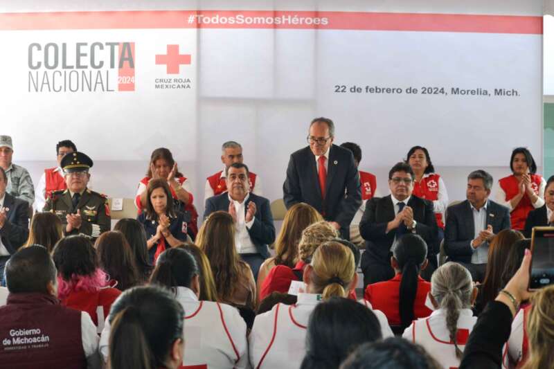En Michoacán “Todos Somos Héroes”, Inicia Cruz Roja la Colecta Anual 2024