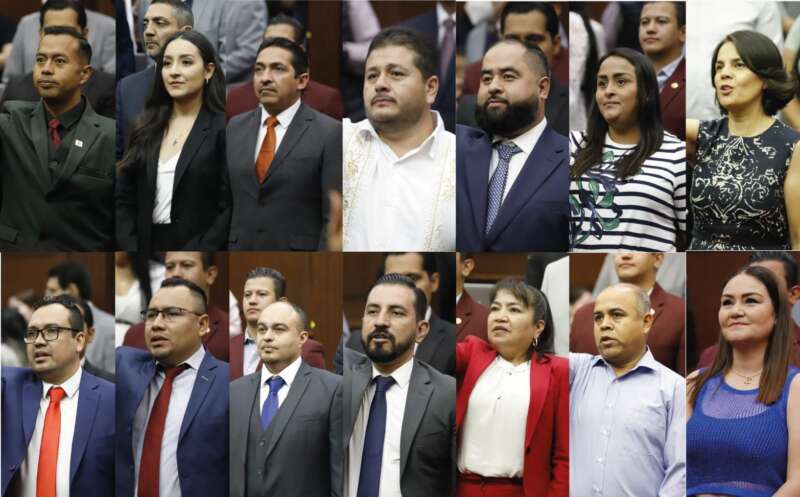 Ante el Pleno de la 75 Legislatura, rinden protesta 14 alcaldes provisionales