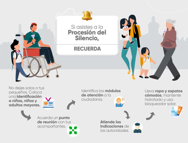 Ayuntamiento de Morelia difunde recomendaciones para asistir a la Procesión del Silencio