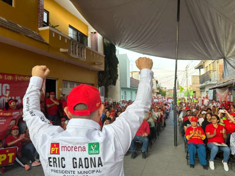 Barrio San Marcos se pinta de PT tras recibir a Eric Gaona García