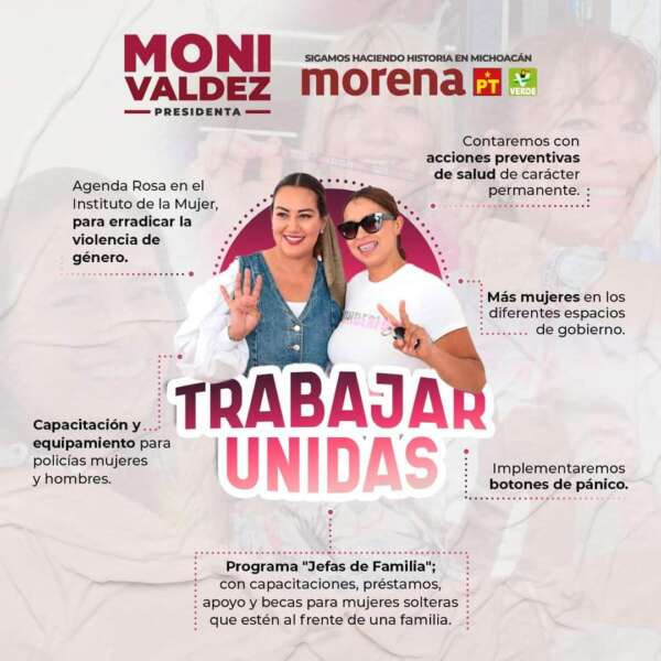 Al gobierno de Zacapu no llego sola, ¡llegamos todas!: Mónica Valdez