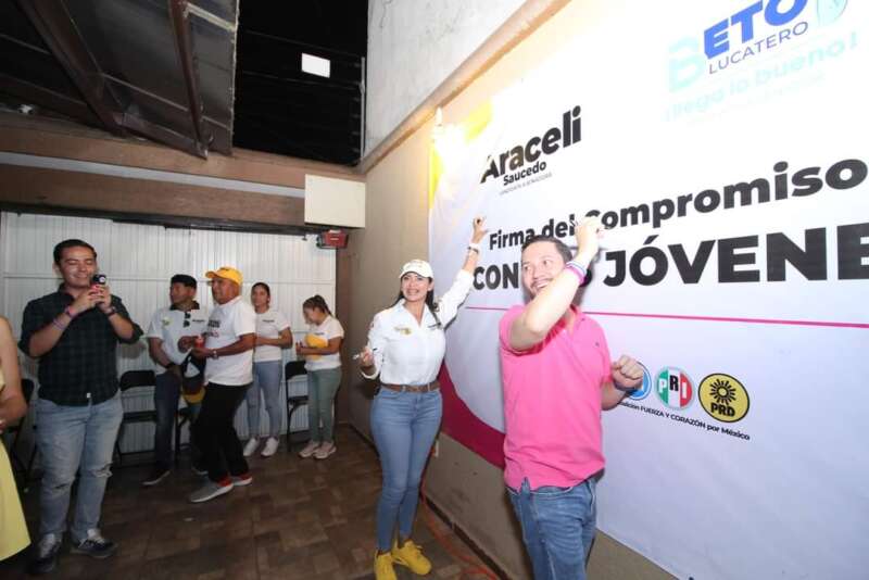 Araceli Saucedo va por el impulso de los jóvenes