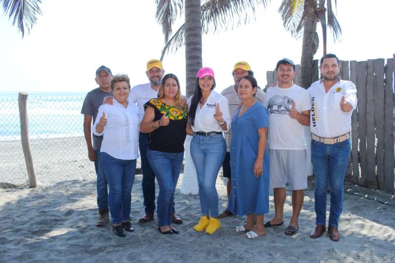 En la Costa michoacana la fuerza y el corazón están por el rescate de México, por eso ¡vamos a ganar!: Araceli Saucedo