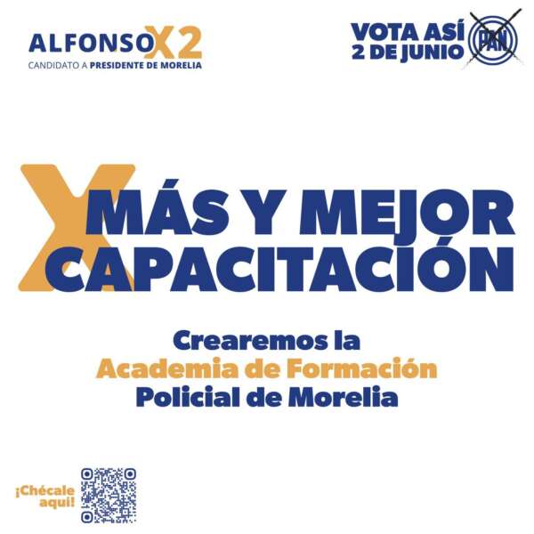 Con Academia Policial, Morelia llegará a 1,200 efectivos: Alfonso