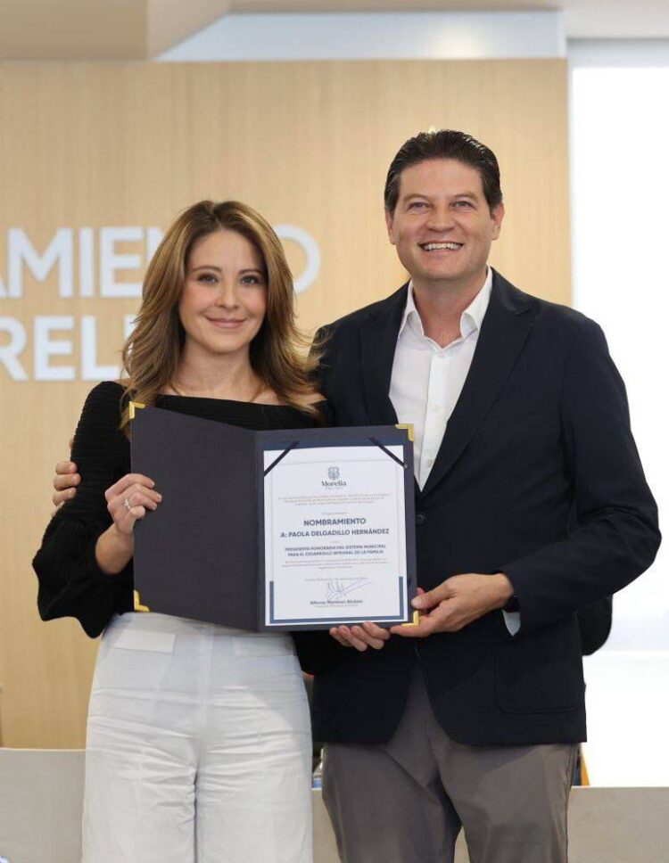 Ayuntamiento aprueba nombramiento de Paola Delgadillo como Presidenta Honoraria del DIF Morelia