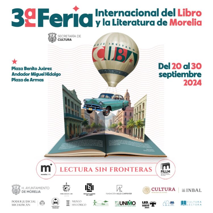 Próximo viernes, gran inauguración de la 3ra. Feria del Libro y la Lectura de Morelia