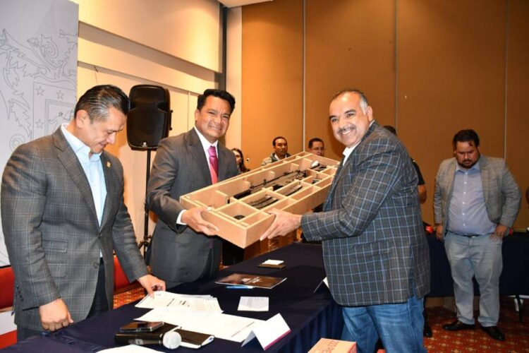 Entrega SESESP armamento a municipios y a corporaciones de seguridad