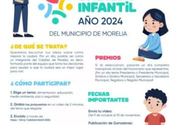 Gobierno de Morelia invita a las niñas y niños a formar parte del Cabildo Infantil 2024