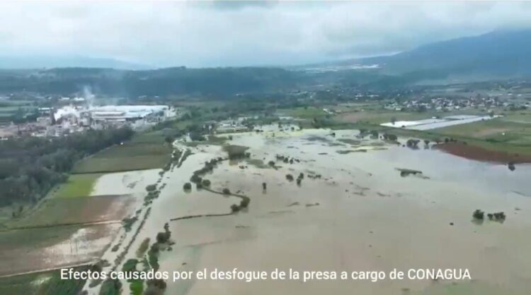 Responsabilizan a CONAGUA por 130 ha. dañadas del Ejido de la Tenencia Morelos al desfogar la presa de Cointzio