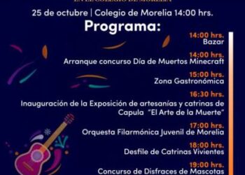 Colegio de Morelia ofrecerá programa de arte, cultura y tecnología en su celebración de Día de Muertos