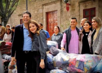 Alfonso Martínez y Paola Delgadillo llevarán abrigo a miles de familias morelianas