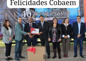 Celebra Julio César Conejo Alejos 40 años de excelencia educativa y compromiso con la comunidad del COBAEM Villa Morelos