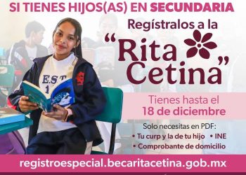 Cómo puedes comprobar que el registro a la beca Rita Cetina fue exitoso