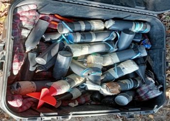 Aseguramiento de 44 kg de metanfetamina y 60 artefactos explosivos en Michoacán