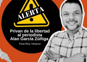 Condena AMIPAC privación de la libertad del periodista veracruzano, Alan García