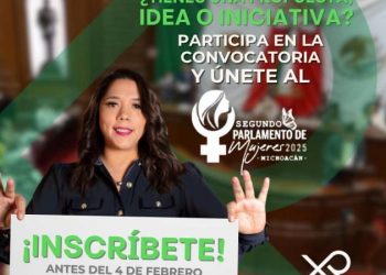 Invita Xóchitl Ruiz a participar en el Segundo Parlamento de Mujeres 2025 en Michoacán