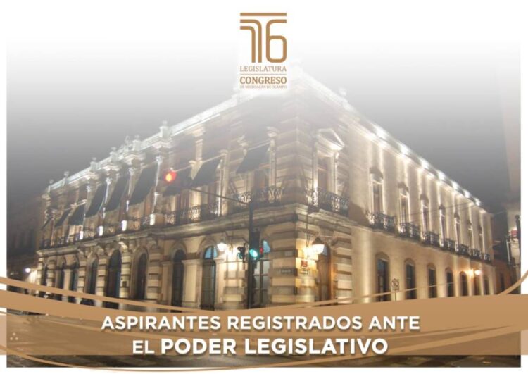 Poder Legislativo publica lista de aspirantes al Poder Judicial de Michoacán que avanzarán a la tercer etapa del proceso selectivo