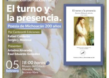 Presentan colección de poesía michoacana en el marco del bicentenario del estado