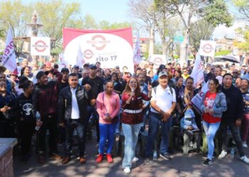 Vamos por 10 mil afiliados a Morena en el Distrito 17: Nalleli Pedraza