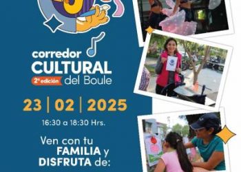 Disfruta de la música, danza y talleres este domingo en el Corredor Cultural del Boule