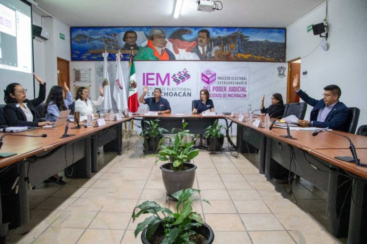 Aprobó IEM ampliar presupuesto para la elección de jueces y magistrados del Poder Judicial de Michoacán