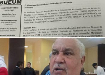 Ante Comisión de Rectoría, Pide SUEUM Remoción de Rectora 