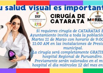 Impulsa Ayuntamiento de Morelos la salud visual con programa gratuito de cirugías de cataratas