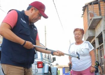 Morelianos agradecen a Barragán por el programa Mano a Mano Camina Seguro