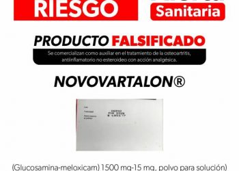 Alerta falsifican el medicamento Novovartalon
