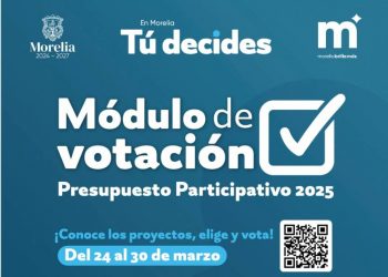 Listos, módulos de votación del Presupuesto Participativo 2025