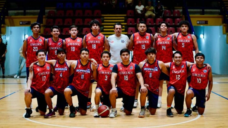 Los Zorros de la UMSNH son campeones de la Liga Municipal de Básquetbol