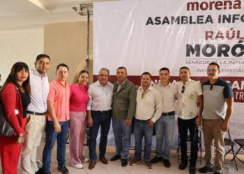 Raúl Morón recibe a Olivio López en su equipo político en Michoacán