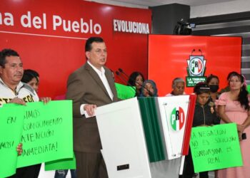 Exige dirigente del PRI estatal, Memo Valencia, a los 3 órdenes de gobierno dar atención forzado en Michoacán