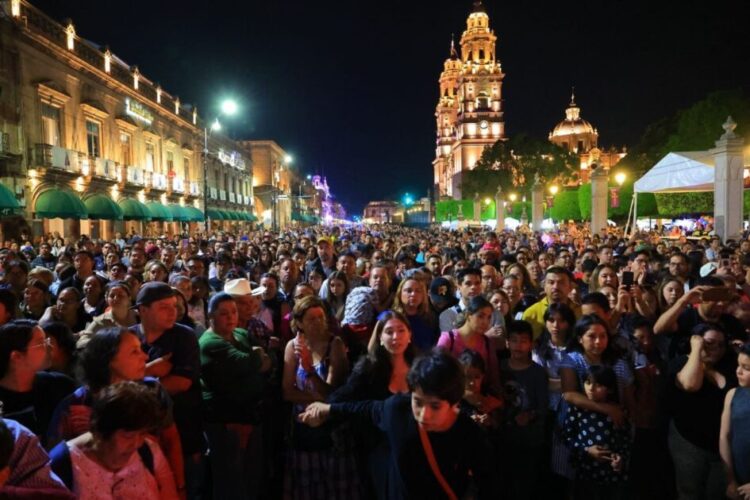 Éxito rotundo en presentación de la Última Cena en el centro de Morelia