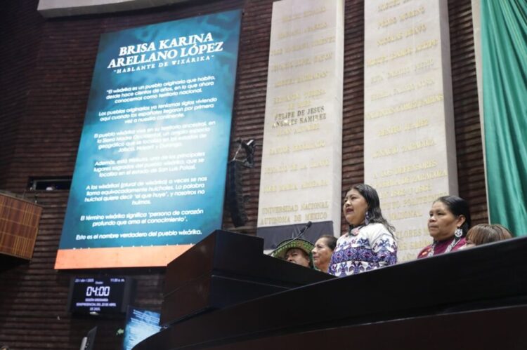 No nos confundan, somos wixárika un pueblo que lucha siempre por mantener vivos sus usos y costumbres: Brisa Karina Arellano López