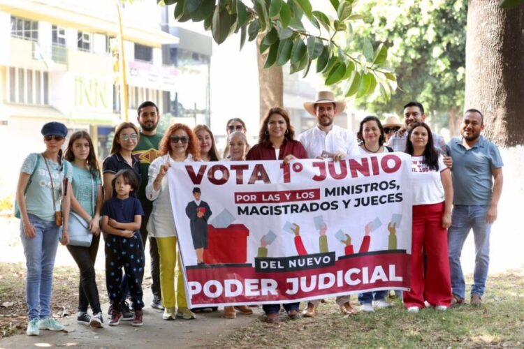 Realiza Fabiola Alanís gira de promoción de elección judicial en Uruapan