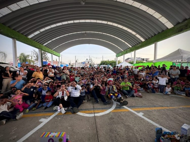 Policía Morelia celebra en grande con niñas y niños, en la Feria de la Niñez “Juguemos por la paz”