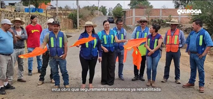 Arranca Gobierno de Quiroga obra de rehabilitación del acceso a Caríngaro, una demanda histórica de la comunidad