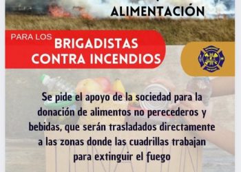 Instalan centro de acopio para brigadistas que combaten los incendios en la región de Los Reyes