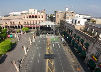 Listo, escenario para gran concierto gratuito por 484 Aniversario de Morelia
