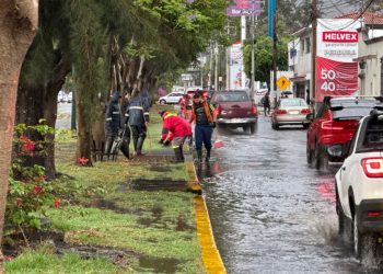 Recorren PC Municipal, Policía Morelia y Servicios Públicos zonas impactadas por la lluvia