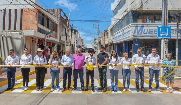 Humberto Jiménez inaugura rehabilitación de calle Galeana, una obra de gran impacto
