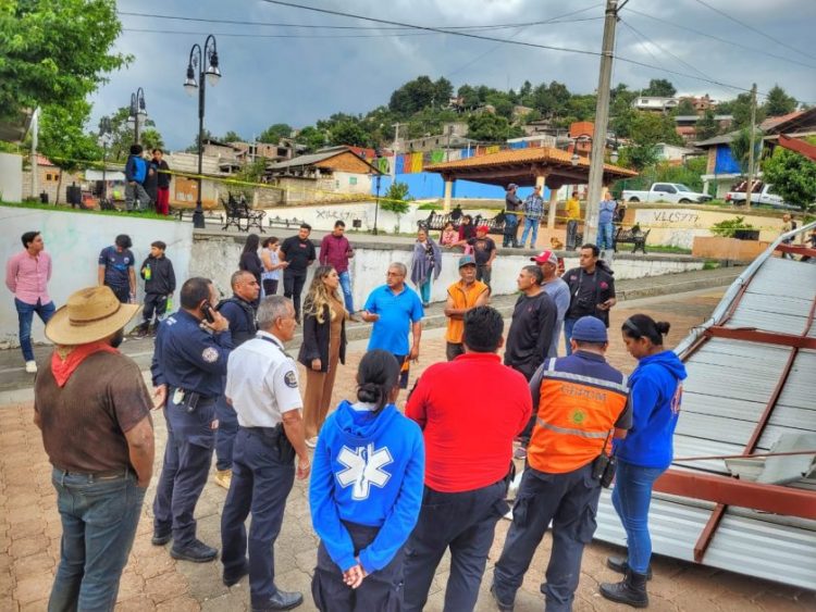El Gobierno Municipal de Salvador Escalante refuerza acciones en Opopeo tras fenómeno meteorológico